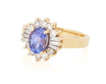 Le Vian: An 18K Gold, Tanzanite and Diamond Ring