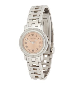 Hermes: A Stainless-Steel 'Clipper' Watch