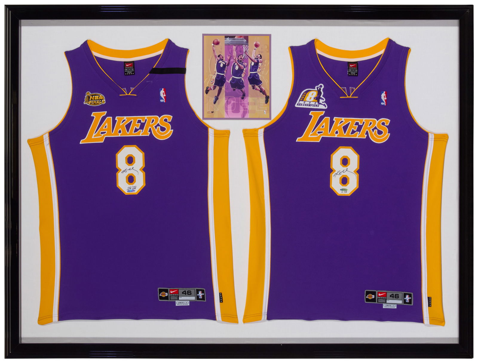 Kobe Bryant Lakers 1999-2000 Finals and Championship Framed Jerseys (1 of 11)