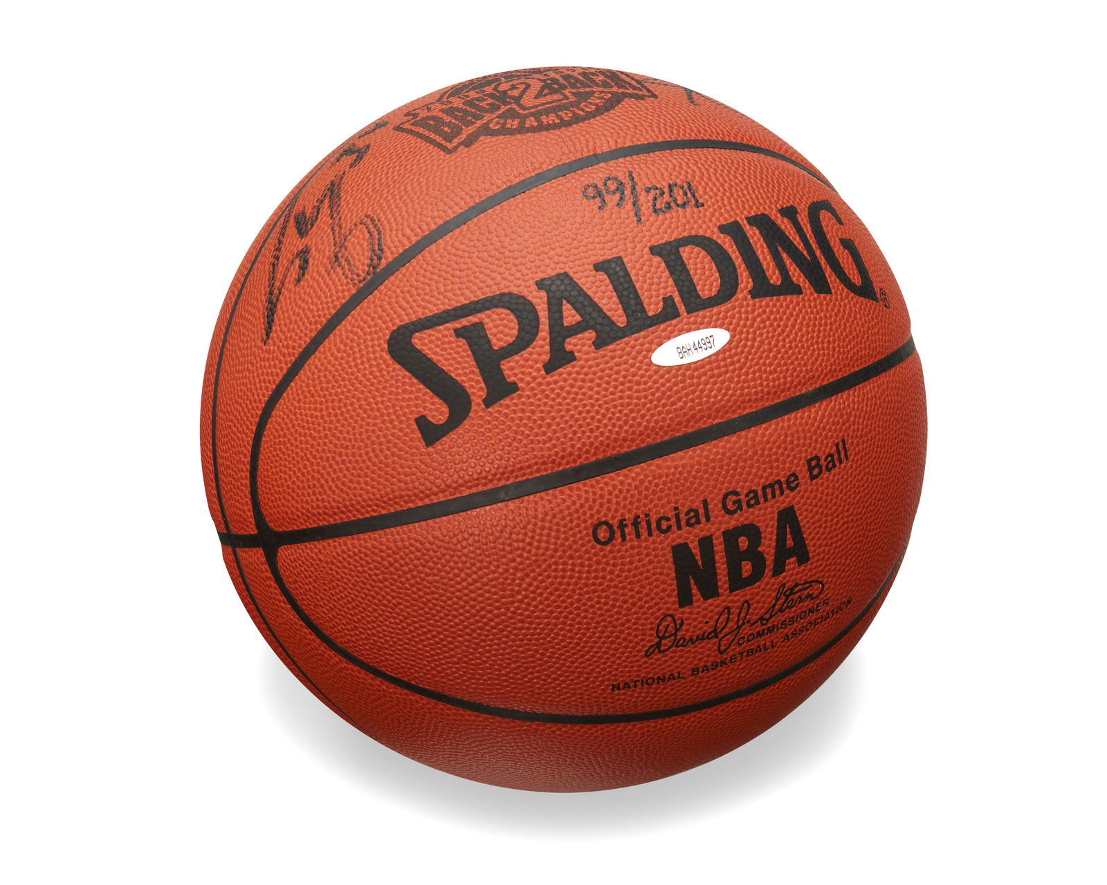 Kobe Bryant and Shaquille O'Neal Autographed Spalding Official Game Ball (1 of 7)