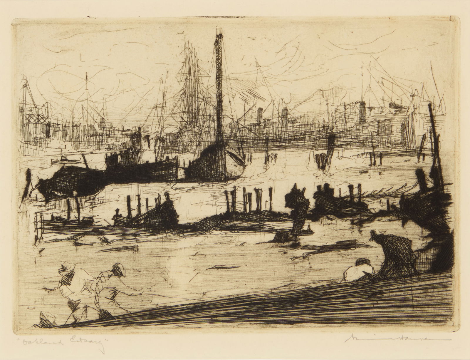 Armin Carl Hansen (1886-1957), "Oakland Estuary," 1920 (1 of 6)