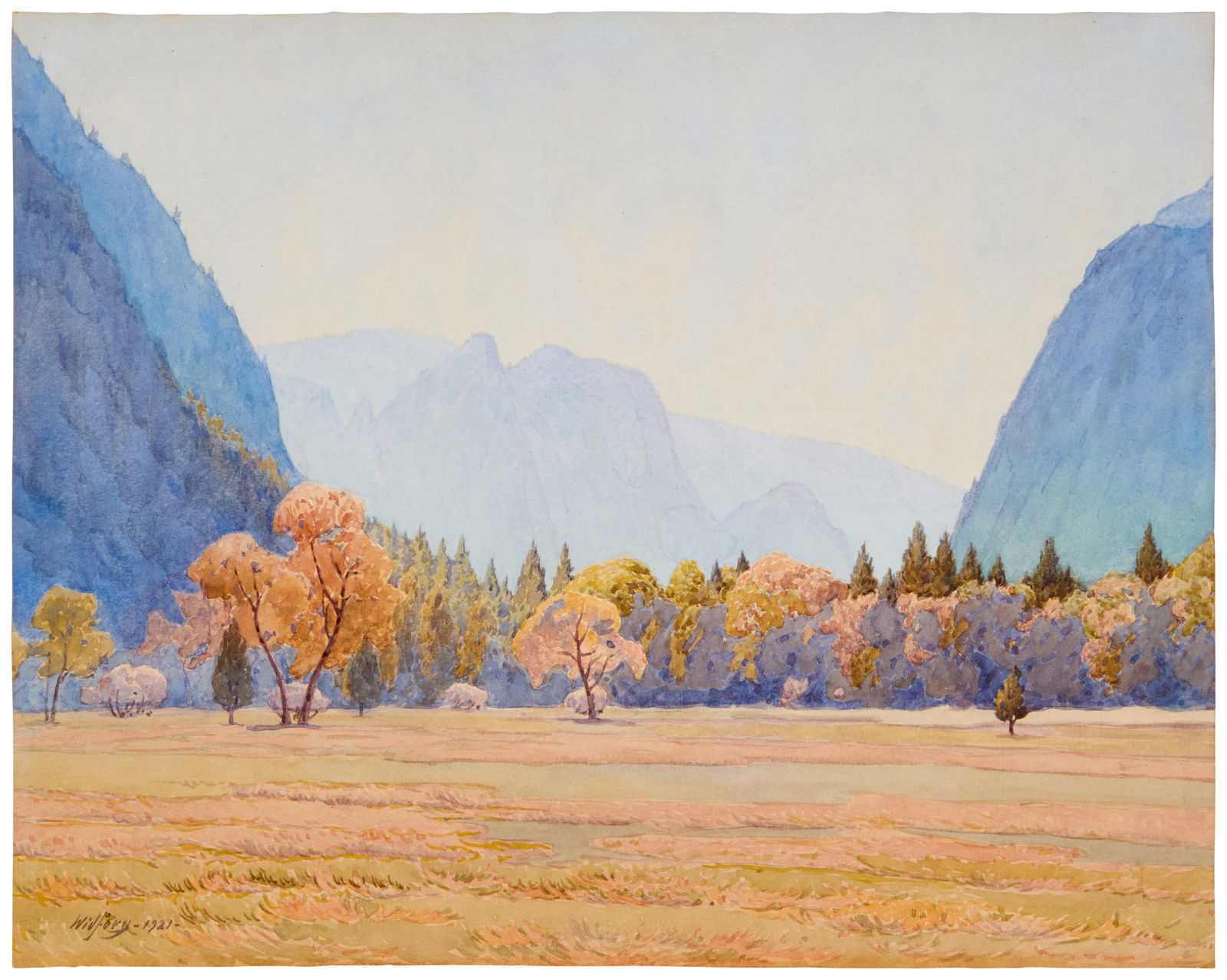 Gunnar Widforss (1879-1934), "Rio Merced" (Yosemite), 1921 (1 of 11)