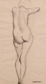 Conrad Buff (1886-1975), Standing nude