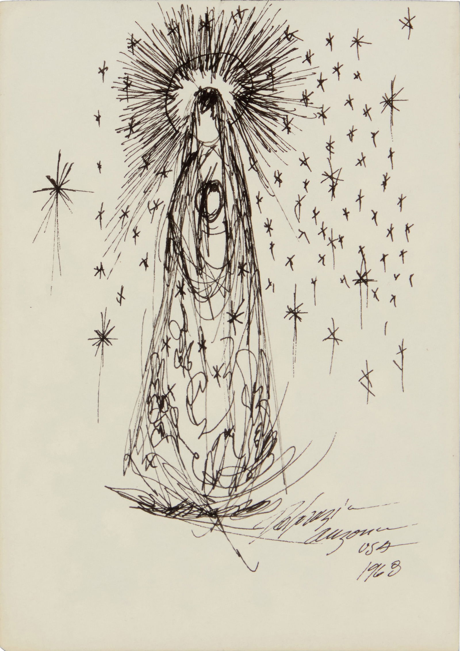 Ted De Grazia (1909-1982), Madonna and child, 1968 (1 of 5)