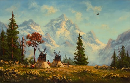 Heinie Hartwig (b. 1937), "Grand Teton Encampment"