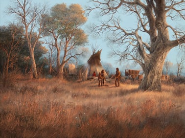 Gene Speck (b. 1937), "By the Grandfather Tree"