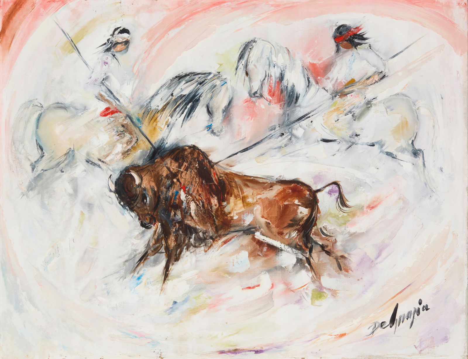 Ted DeGrazia (1909-1982), "Buffalo Kill," 1961 (1 of 7)