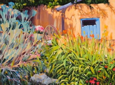 William Cather Hook (b. 1948), "Canyon Road Garden"