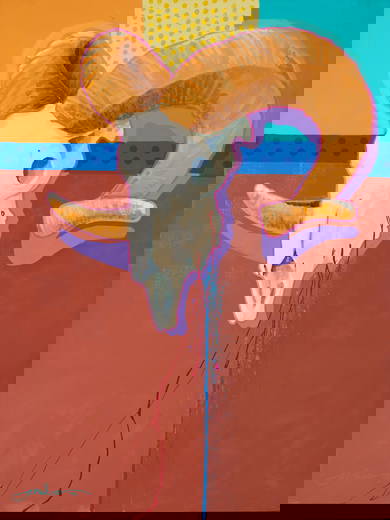 Jim Nelson (1943-2022), "High Mountain Sheep," 2000