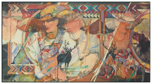 Amy Burnett (b. 1944), "From a Train Window," 1991