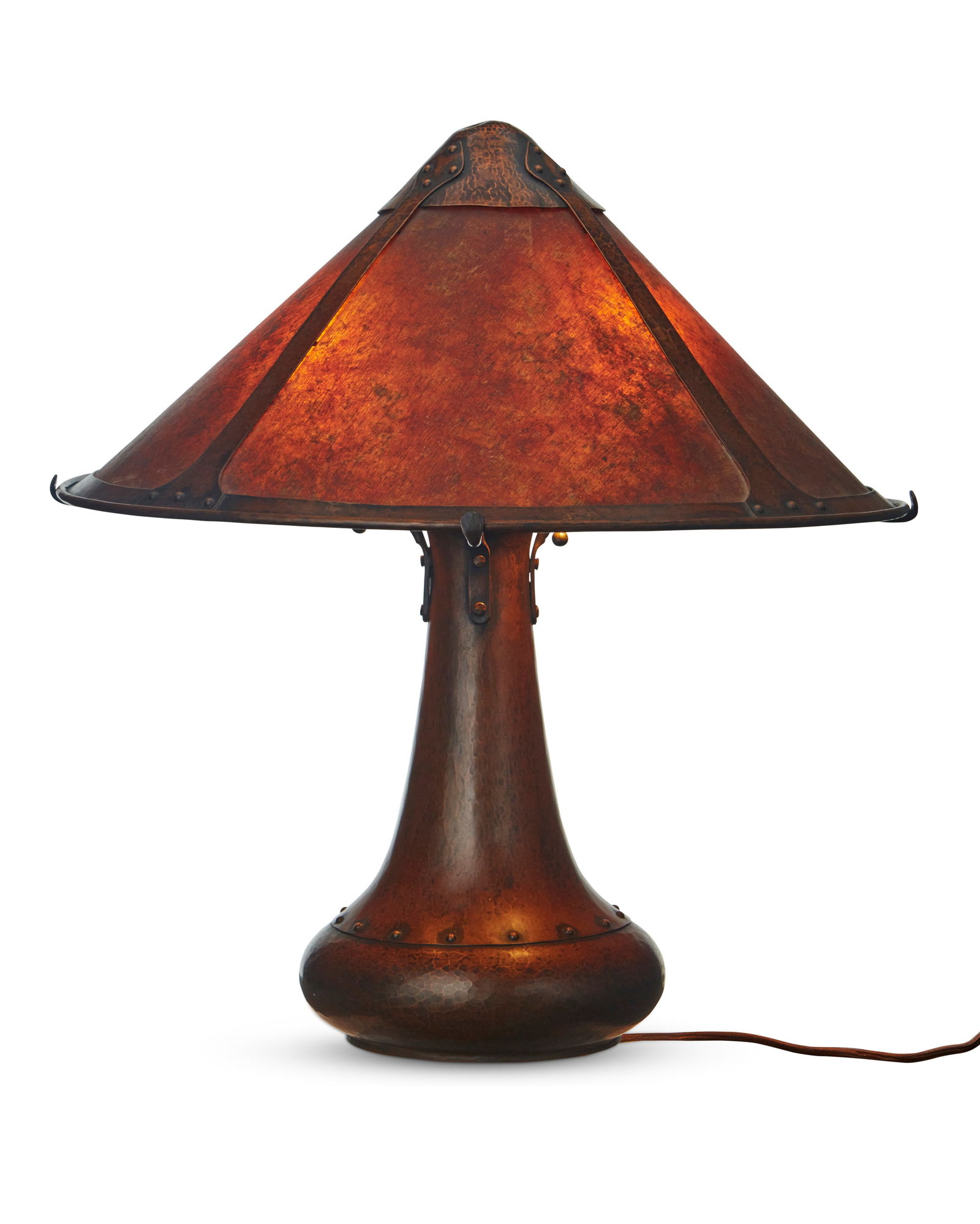A Dirk van Erp hammered copper table lamp (1 of 7)