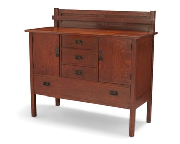 An L. & J.G. Stickley oak sideboard, no. 734