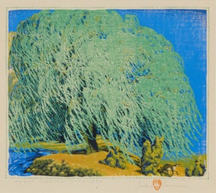 Gustave Baumann (1881-1971), "Punch Hunting Chipmunks," 1926