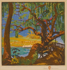 Gustave Baumann (1881-1971), "Live Oak Landa Park," 1926