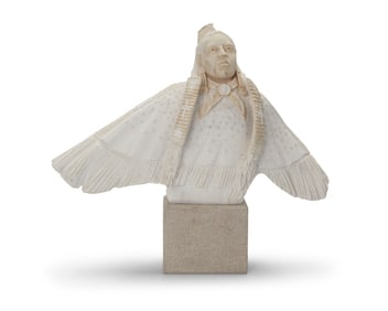 Alvin Marshall (b. 1959, Navajo/Dine), Bust of a woman as a bird