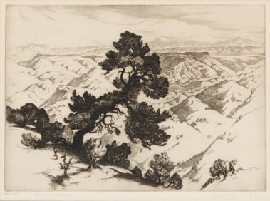 Gene Kloss (1903-1996), "Far Across the Rio Grande," 1939