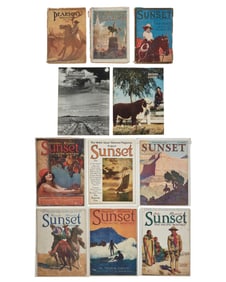 A group of publications with cover illustrations by Maynard Dixon (1875-1946)