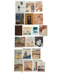 A group of Western art books, magazines, and ephemera