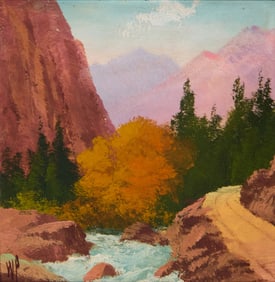 Willard Page (1885-1958), "St. Vrain Canyon" (Colorado)