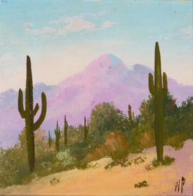 Willard Page (1885-1958), "Giant Cactus - Arizona"