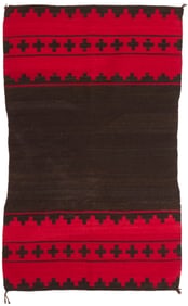 A Navajo dress half weaving