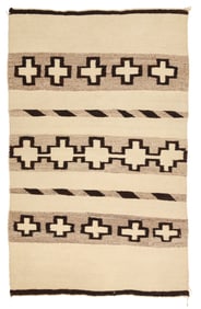 A Navajo saddle blanket