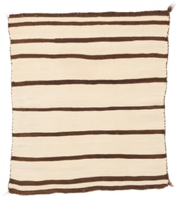 A Navajo saddle blanket