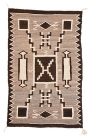 A Navajo regional storm pattern rug