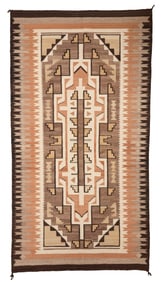 A Navajo Two Grey Hills rug