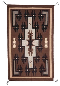 A Veloria Nez Navajo Two Grey Hills rug