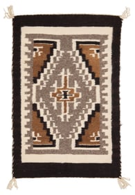 An Annie Watchman Navajo Two Grey Hills weaving