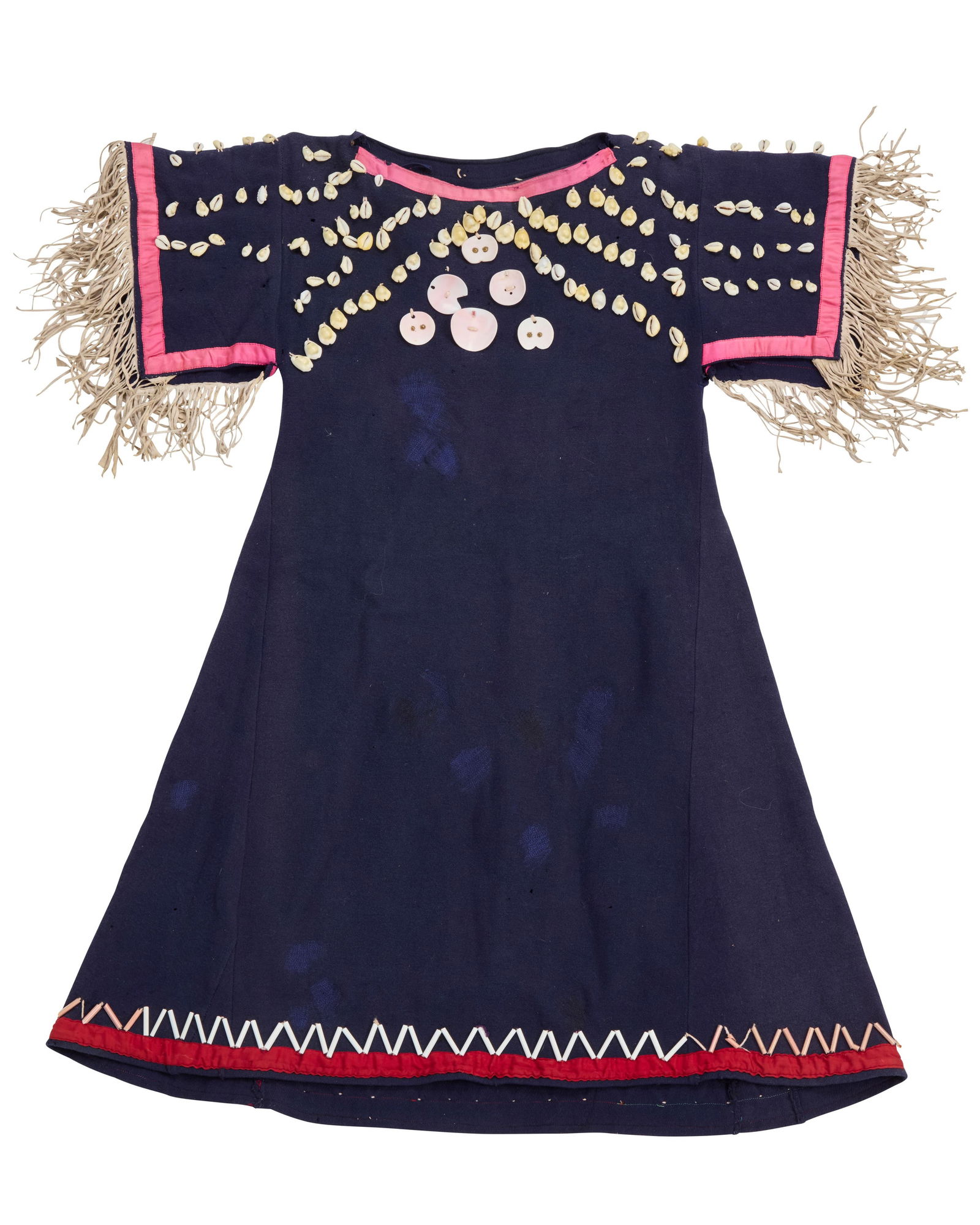 A Native American Plains wool dress with shells (1 of 8)