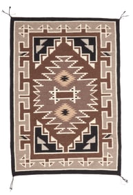 A Mary "Little Water" Henderson Navajo Two Grey Hills rug