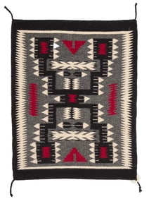 A Nancy Beyale Navajo storm pattern weaving