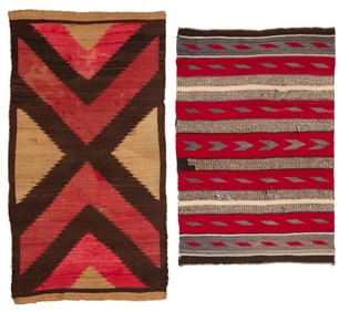 Two Navajo regional rugs