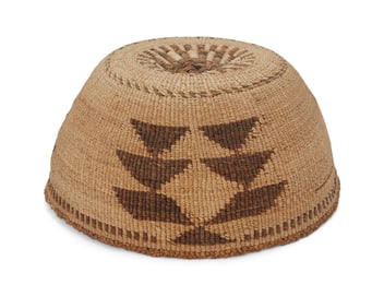 A Klamath basketry hat