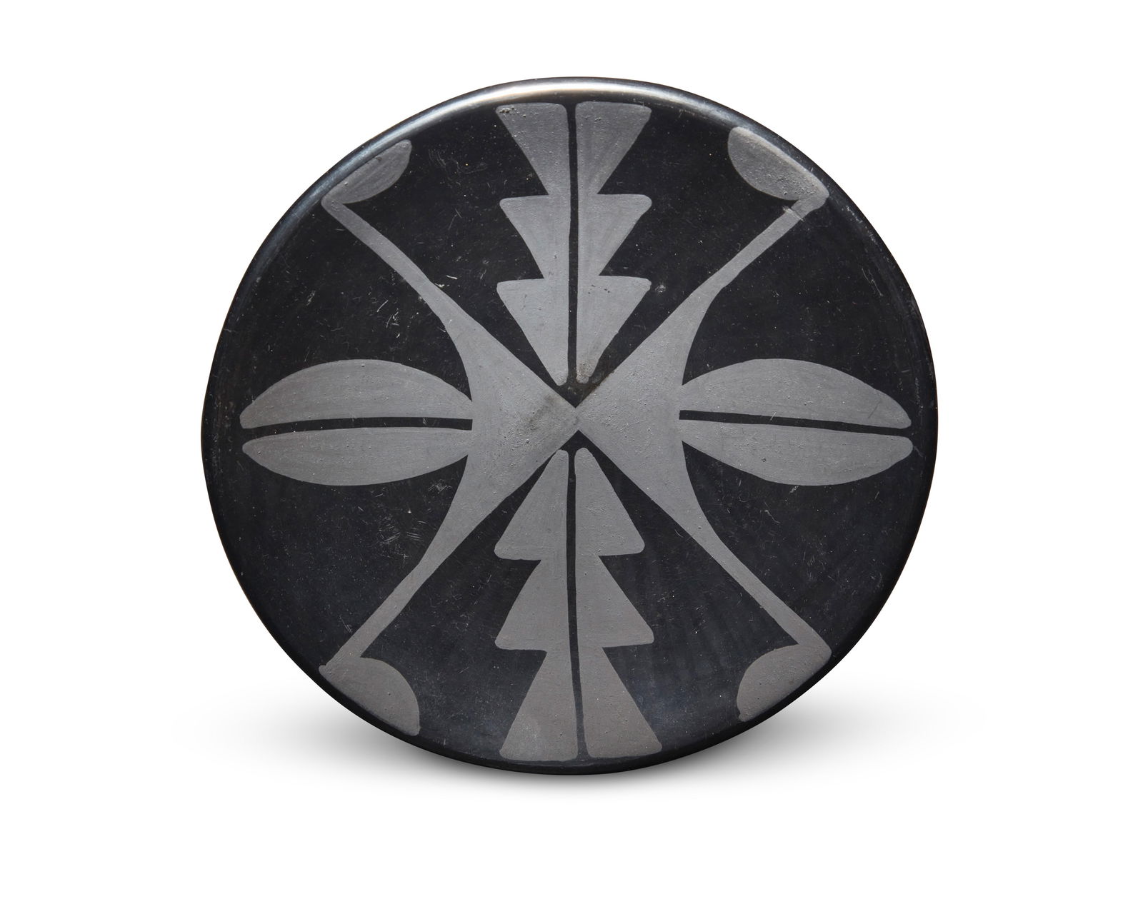 Maria & Santana Martinez (1887-1980 & 1909-2002, San Ildefonso Pueblo), A blackware pottery small (1 of 3)