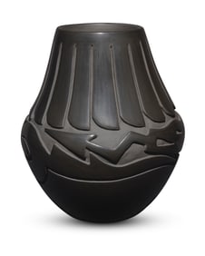 Vicky Martinez Tafoya (b. 1967, Santa Clara Pueblo), A blackware pottery jar, early 21st century