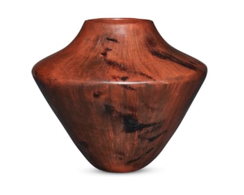 Alice Cling (b. 1946, Navajo/Dine), A redware pottery jar, late 20th/early 21st century