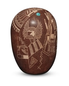 Lawrence Namoki (1949-2020, Hopi-Tewa), "Rainmakers"