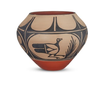 Arthur & Hilda Tenorio Coriz (1948-1998 & 1949-2007, Kewa/Santo Domingo Pueblo), A polychrome