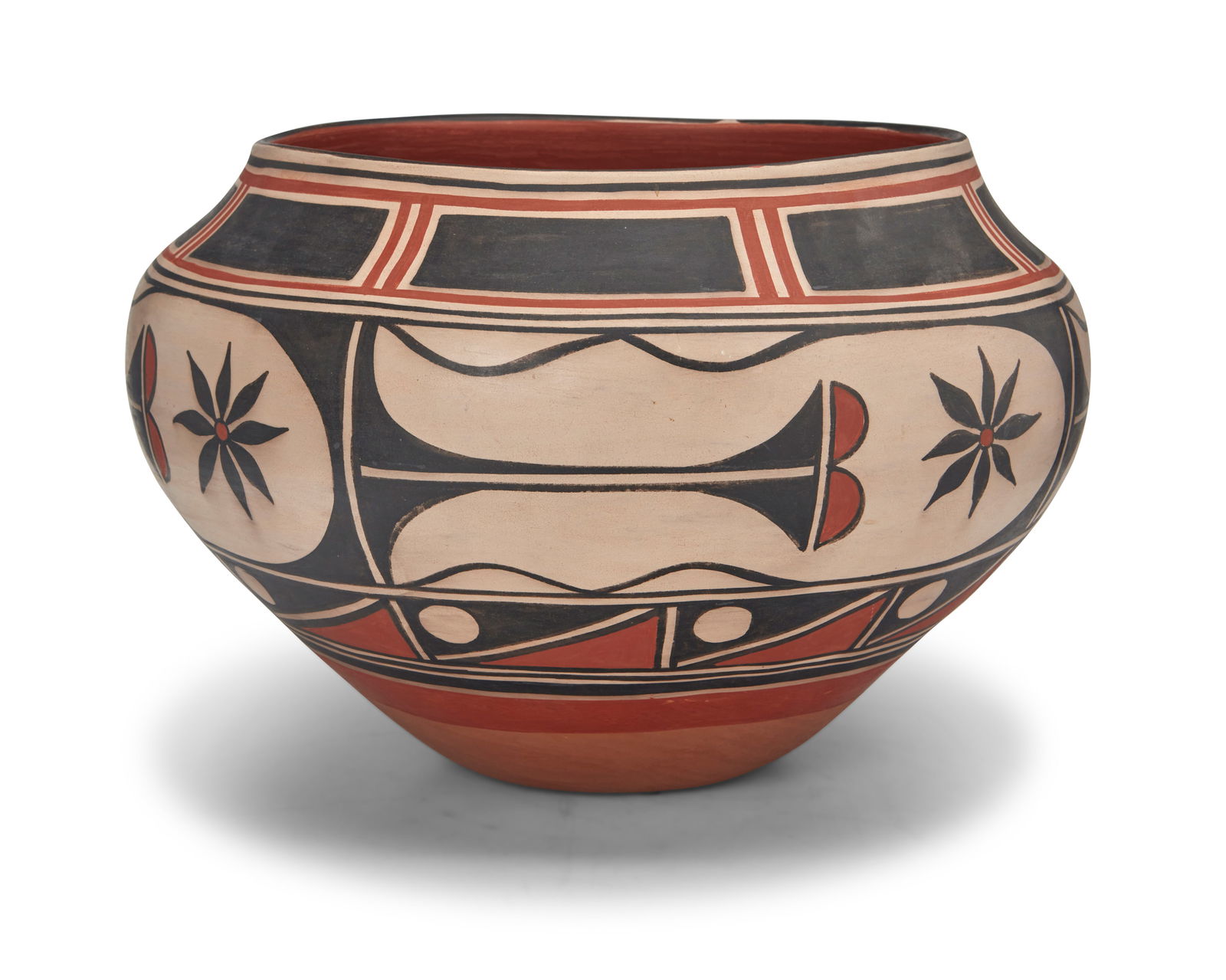 Robert Tenorio (b. 1950, Kewa/Santo Domingo Pueblo), A polychrome pottery jar, late 20th/early 21st (1 of 5)