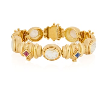 Joan Boyce: An 18K Gold and Gem-Set Bracelet