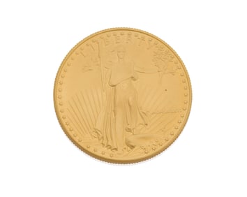 A Gold American Eagle Coin