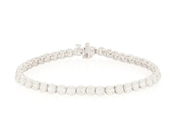 A Platinum and Diamond Bracelet