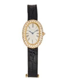 Cartier: An 18K Gold and Diamond Watch
