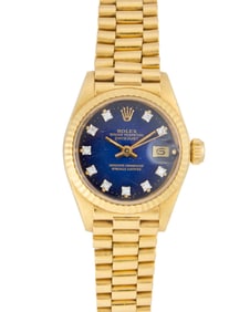 Rolex: An 18K Gold 'Oyster Datejust' Watch