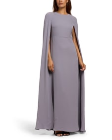 Valentino Garavani: A Lilac Silk Crepe Cape Gown