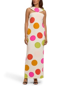 Bill Blass: A Dotted Silk Evening Gown