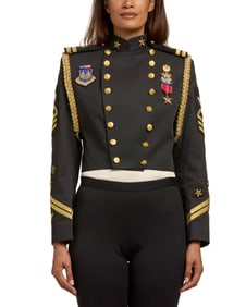 Gail Dauer: A Vintage Military Inspired Cropped Jacket